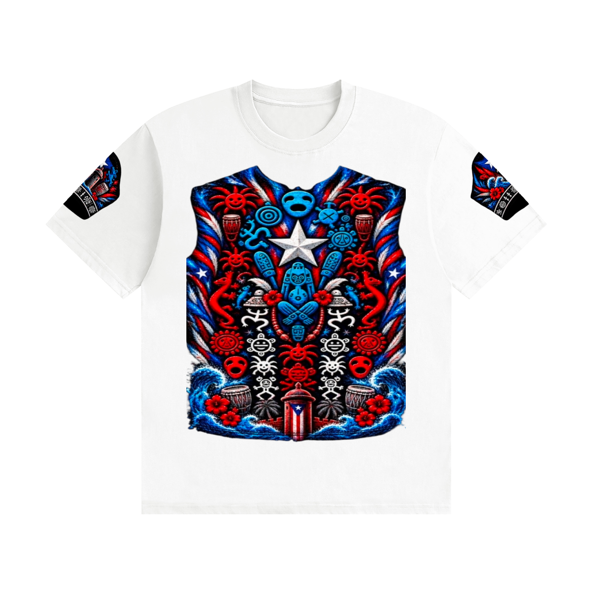 PUERTO RICO SUPERHERO — Graphic T-ShirtUnisex Seamless Cotton T-Shirt