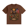 BORIKÉN Three Roots Puerto Rico Heritage Graphic Tee Unisex Seamless Cotton T-Shirt