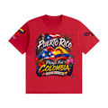 Puerto Rico Prays for Colombia  – Unidos de Corazón T-Shirt Unisex Seamless Cotton T-Shirt