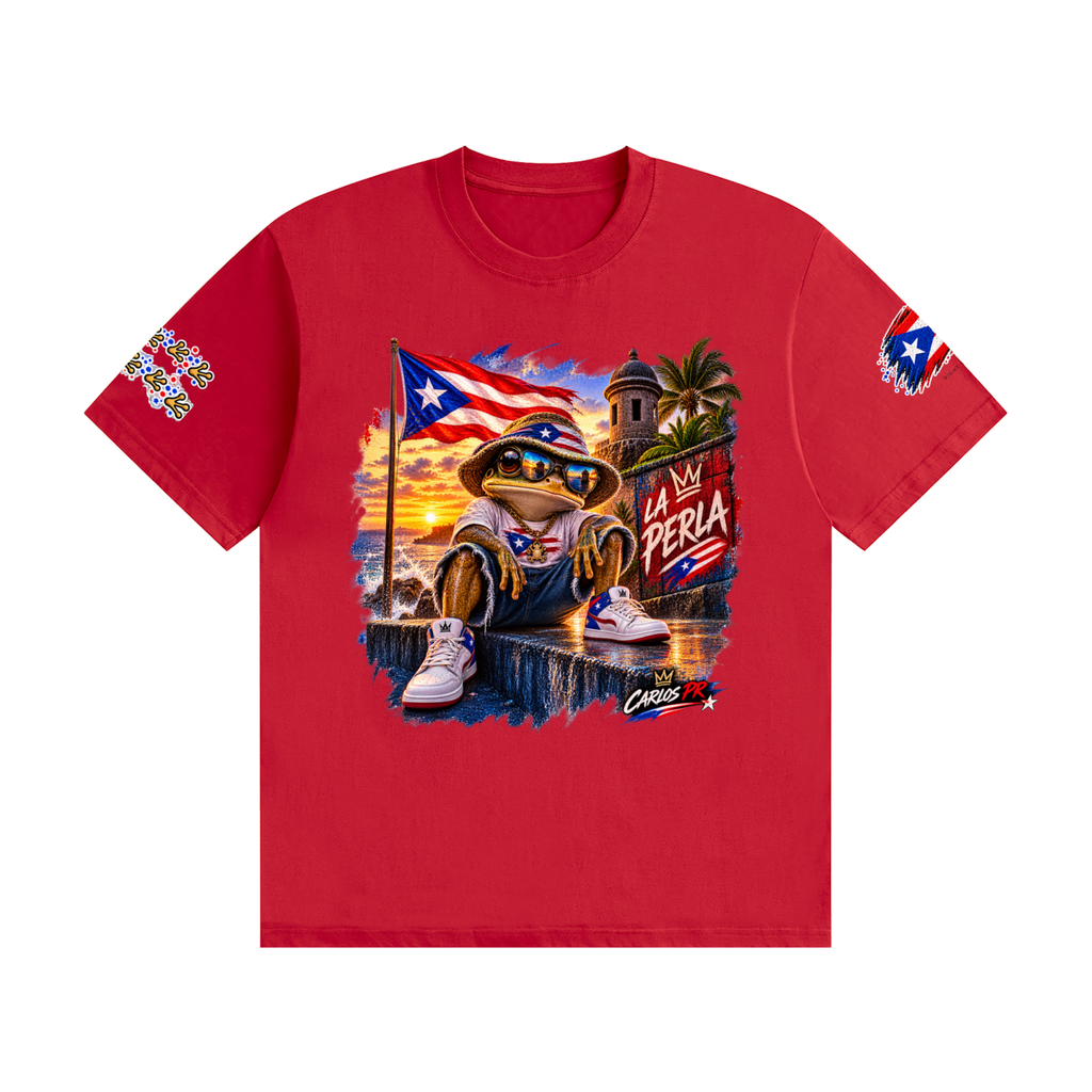 La Perla Coquí | Puerto Rico Streetwear Unisex T-Shirt Unisex Seamless Cotton T-Shirt