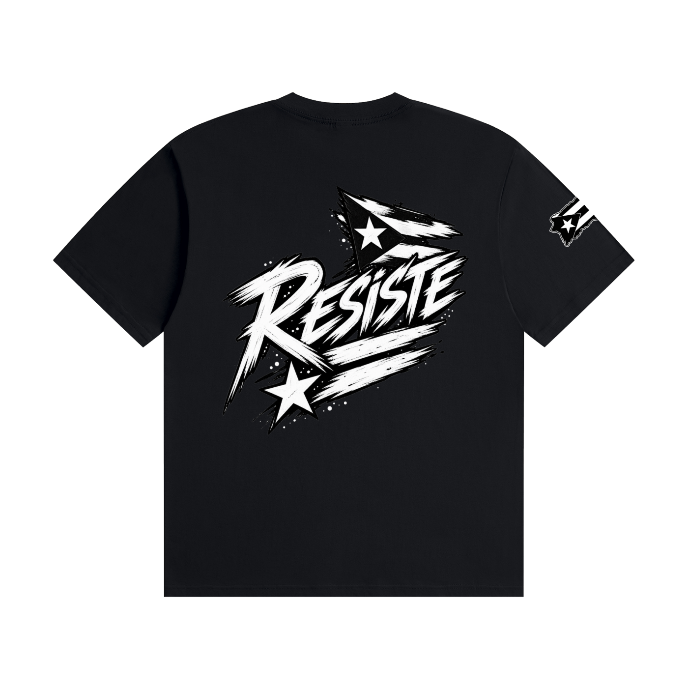 Resistencia Boricua — Black & White Puerto Rico Unisex Graphic T-Shirt Unisex Seamless Cotton T-Shirt