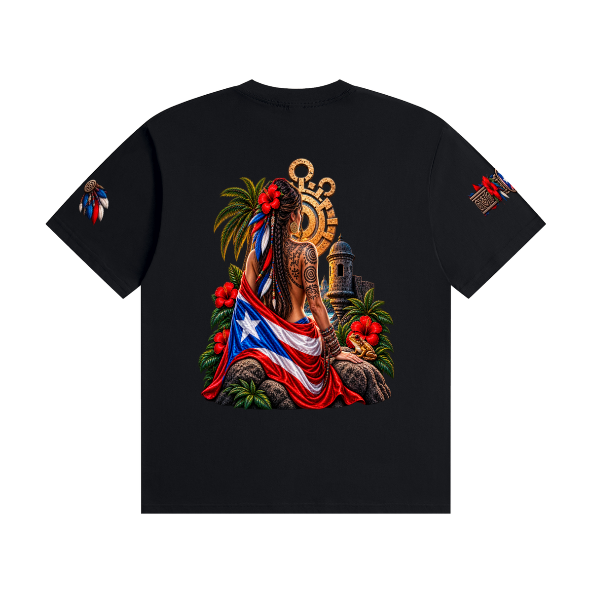 Puerto Rican Roots – Heritage & Strength Graphic Tee Unisex Seamless Cotton T-Shirt