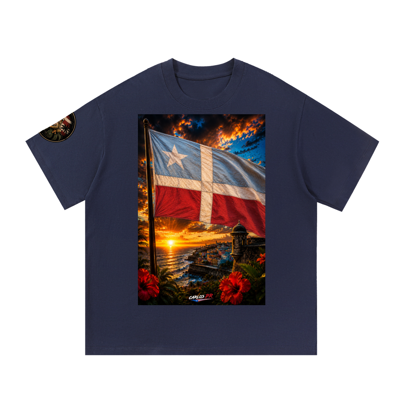 Puerto Rico Sunset Flag T-Shirt | CARLOS PR