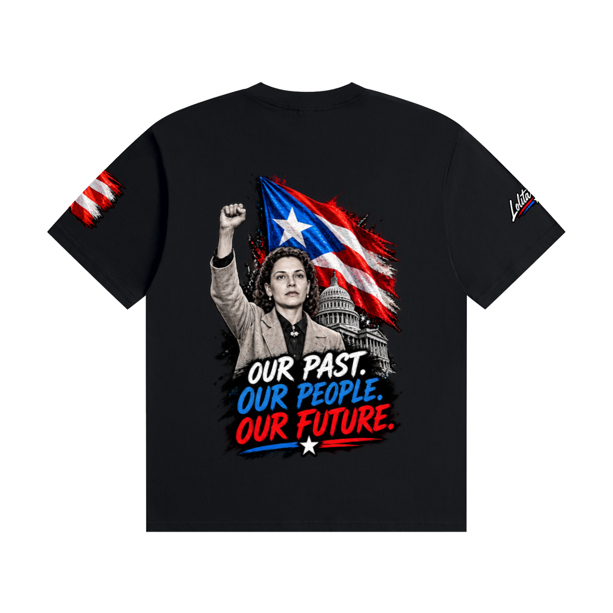 Lolita Lebrón “We Learn From It” Puerto Rican History T-Shirt Unisex Seamless Cotton T-Shirt