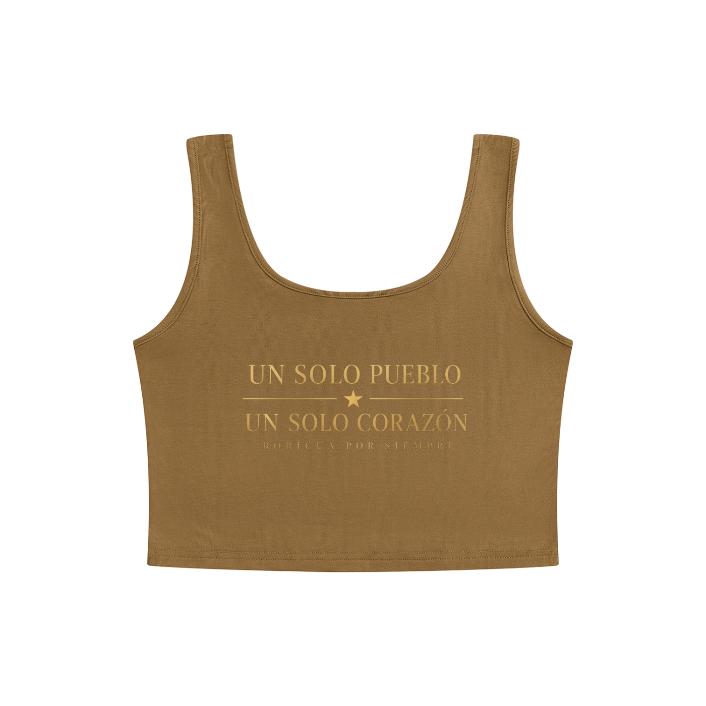 Puerto Rico Heartbeat Women’s Crop Tank Top Women's Cropped Tank Top
