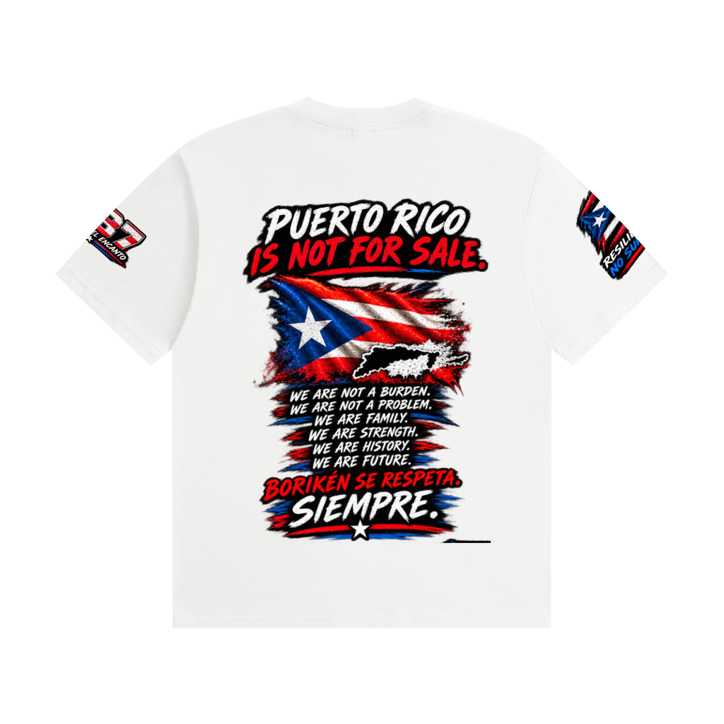 Puerto Rico Deserves Respect – Justice, Resilience & Puerto Rican Pride Graphic Tee Unisex Seamless Cotton T-Shirt