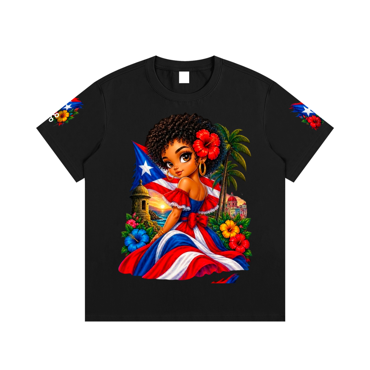 Puerto Rican Island Beauty Tee – Puerto Rico Heritage & Tropical Pride ShirtEssential Cotton T-Shirt