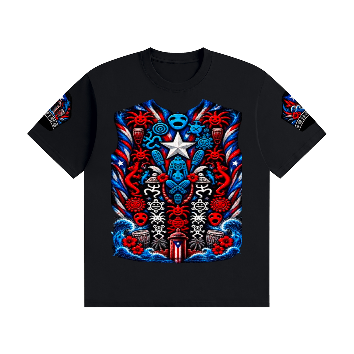 PUERTO RICO SUPERHERO — Graphic T-ShirtUnisex Seamless Cotton T-Shirt