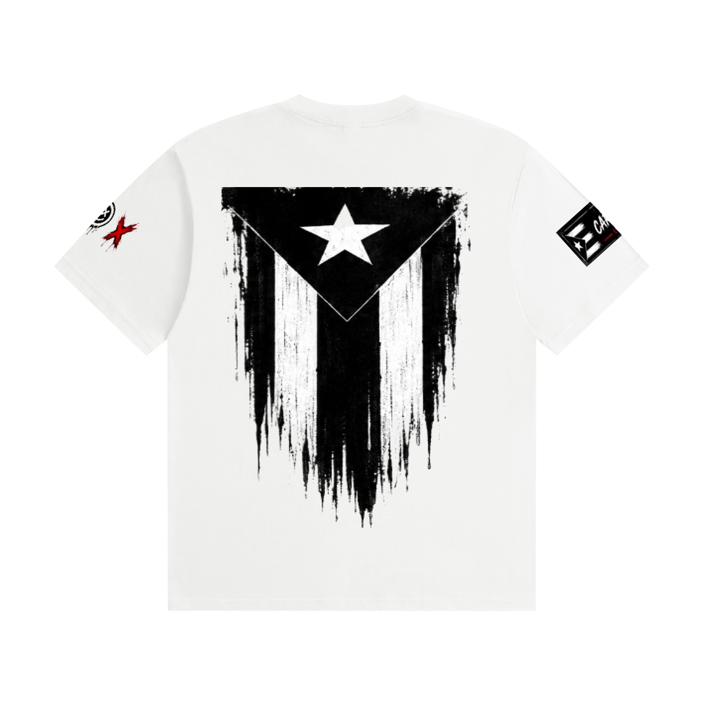 FLOR DE MAGA — Puerto Rico Heritage Tee nisex Seamless Cotton T-Shirt