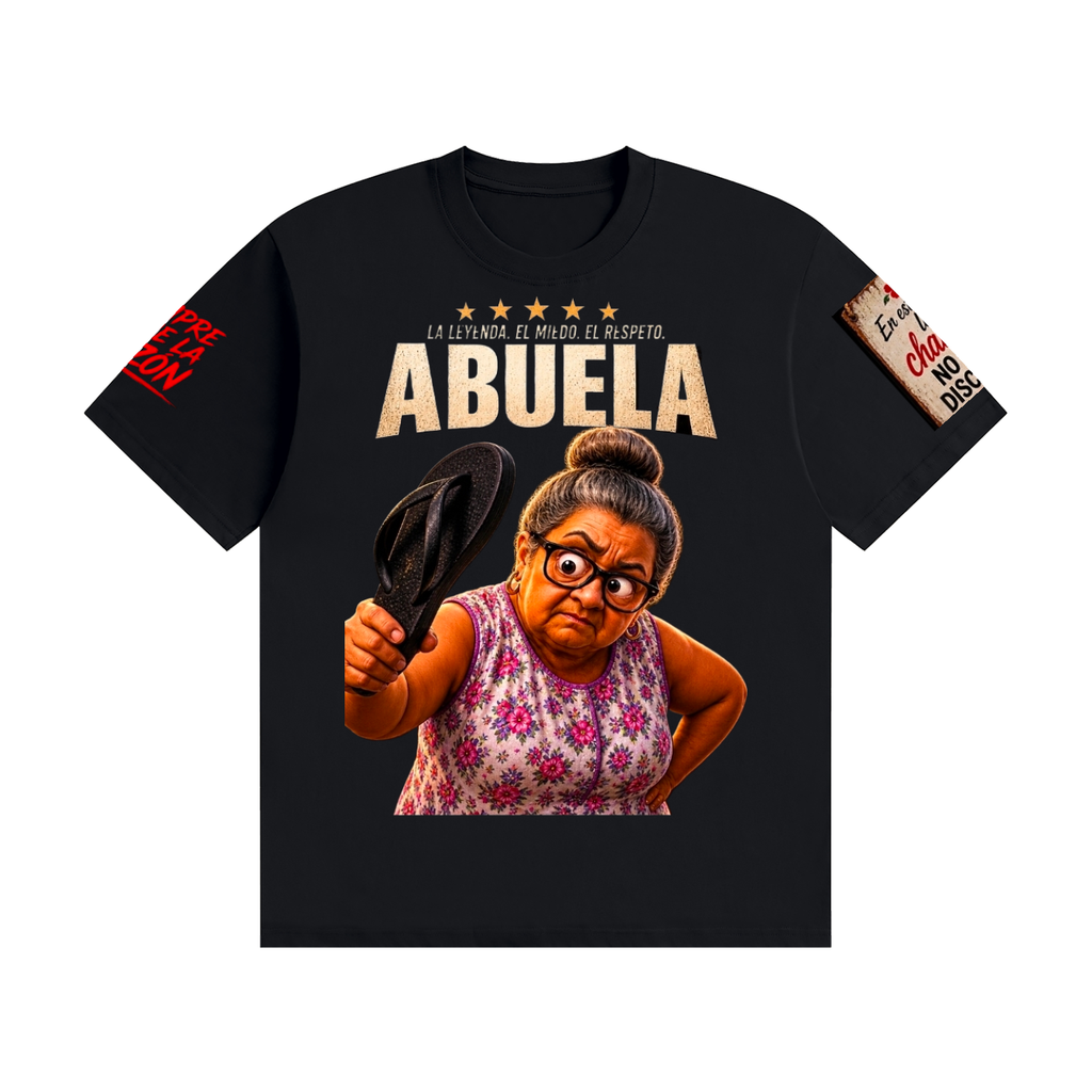 Puerto Rican Abuela “La Chancla” Graphic Tee Unisex Seamless Cotton T-Shirt