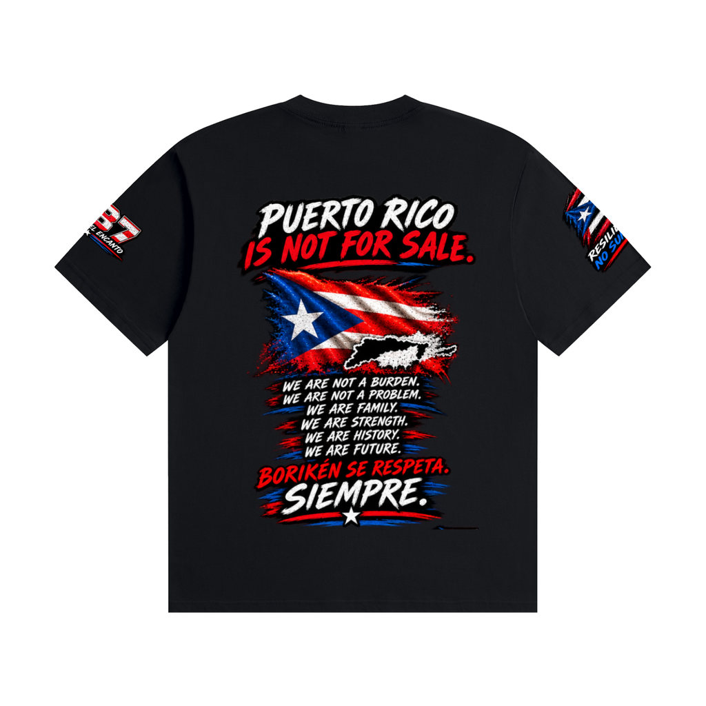 Puerto Rico Deserves Respect – Justice, Resilience & Puerto Rican Pride Graphic Tee Unisex Seamless Cotton T-Shirt