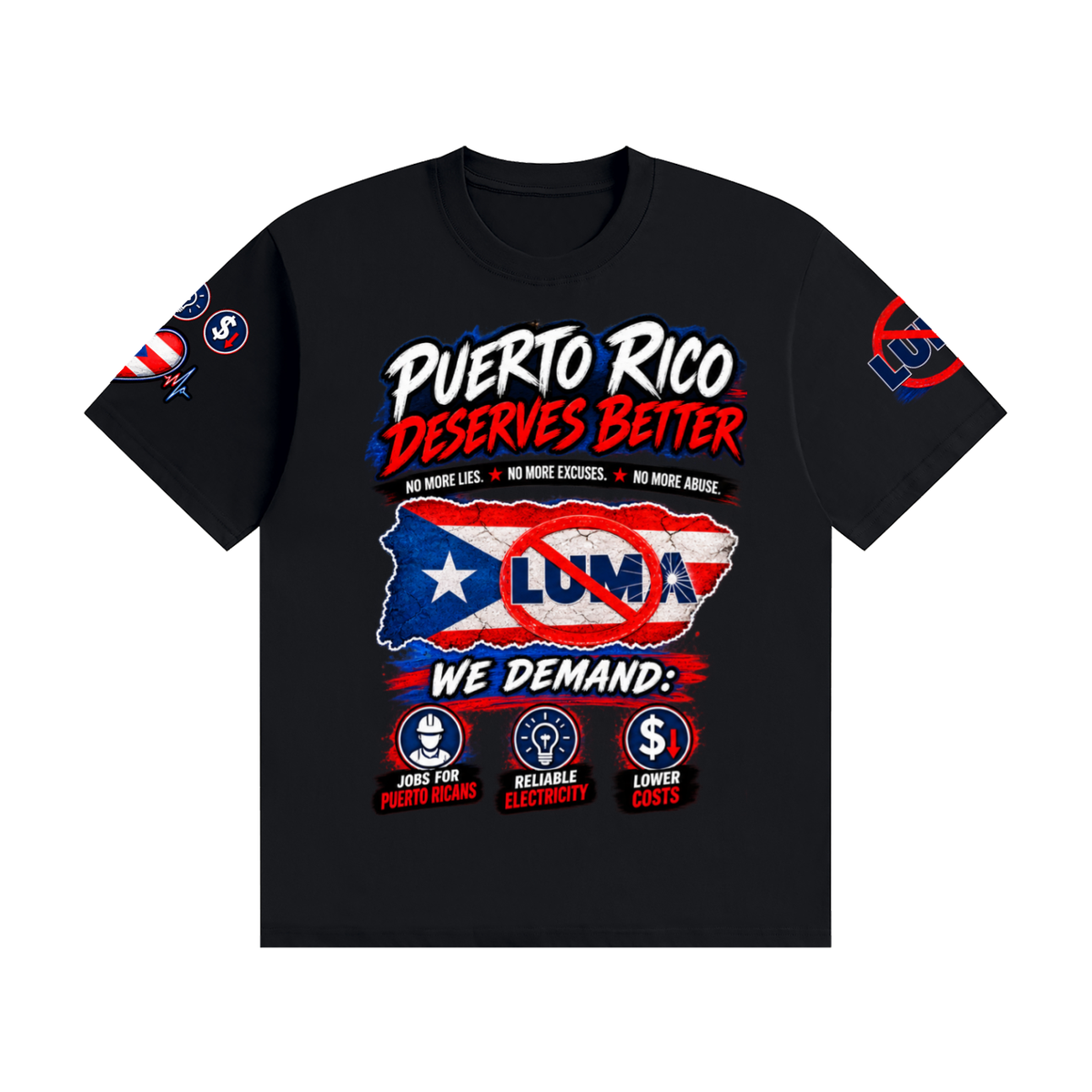 Puerto Rico Deserves Better – Cancela LUMA Puerto Rican Statement Tee Unisex Seamless Cotton T-Shirt
