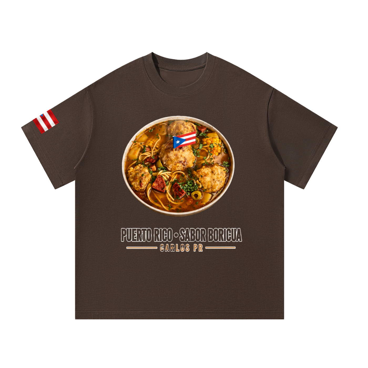 Puerto Rican Sancocho Tee | Traditional Puerto Rico Comfort Food Shirt Unisex Oversized T-Shirt