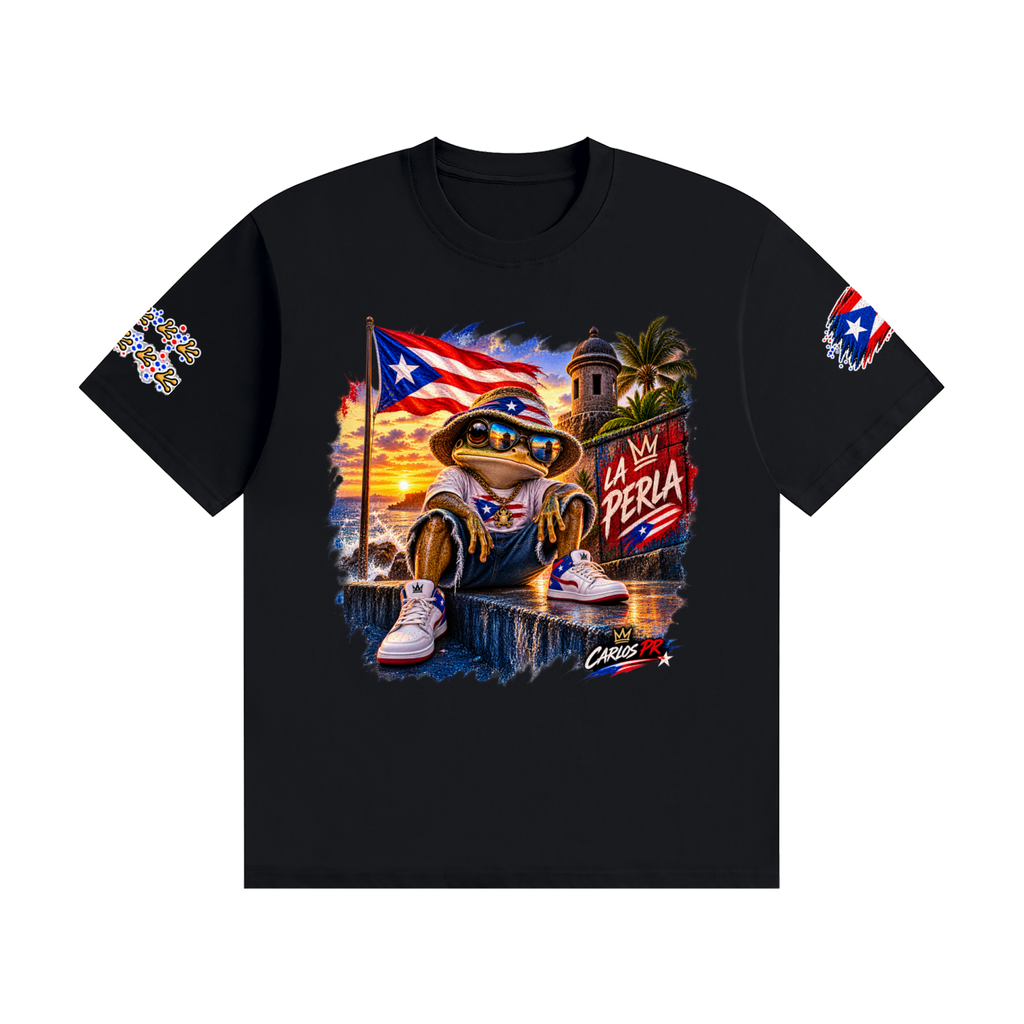 La Perla Coquí | Puerto Rico Streetwear Unisex T-Shirt Unisex Seamless Cotton T-Shirt