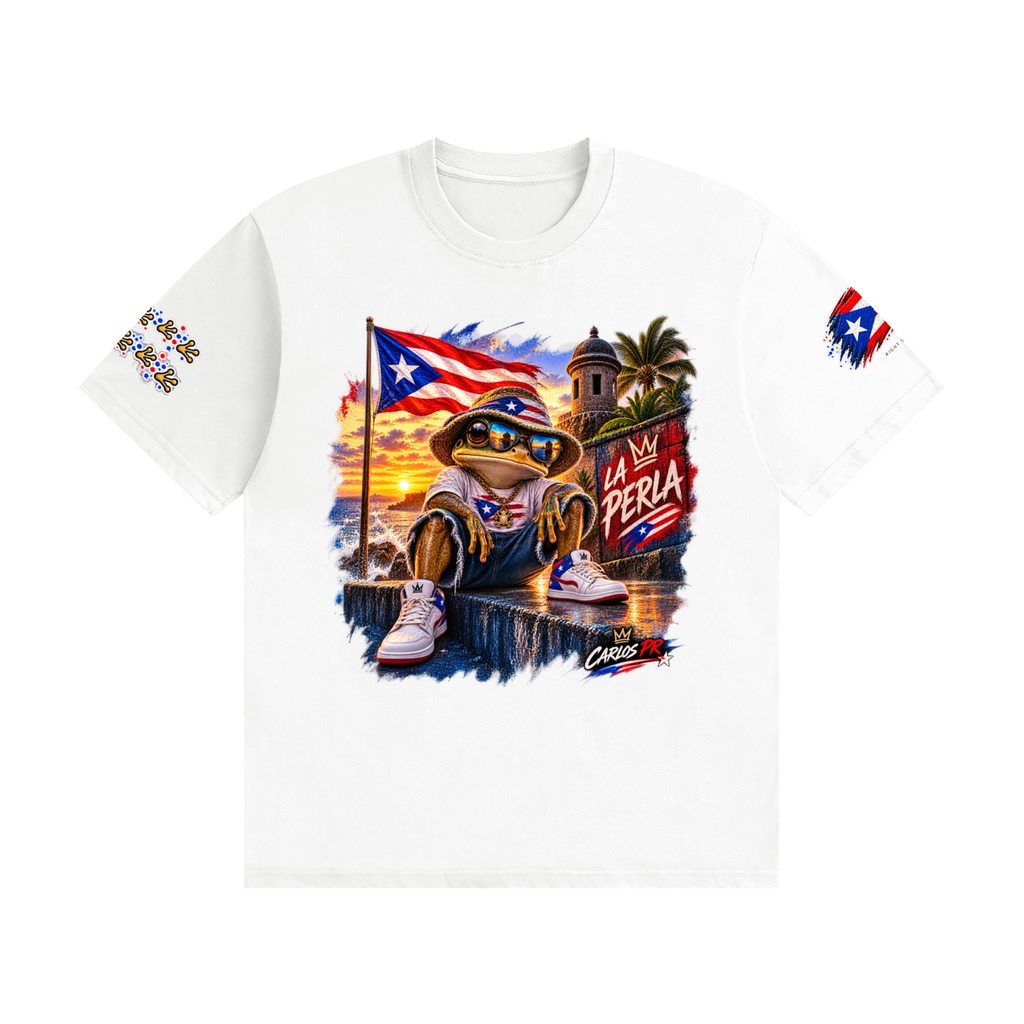 La Perla Coquí | Puerto Rico Streetwear Unisex T-Shirt Unisex Seamless Cotton T-Shirt