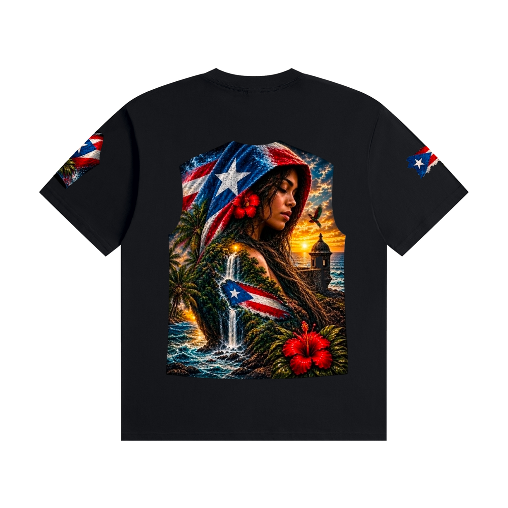 I AM BORICUAPuerto Rico Heritage Graphic T-Shirt Unisex Seamless Cotton T-Shirt