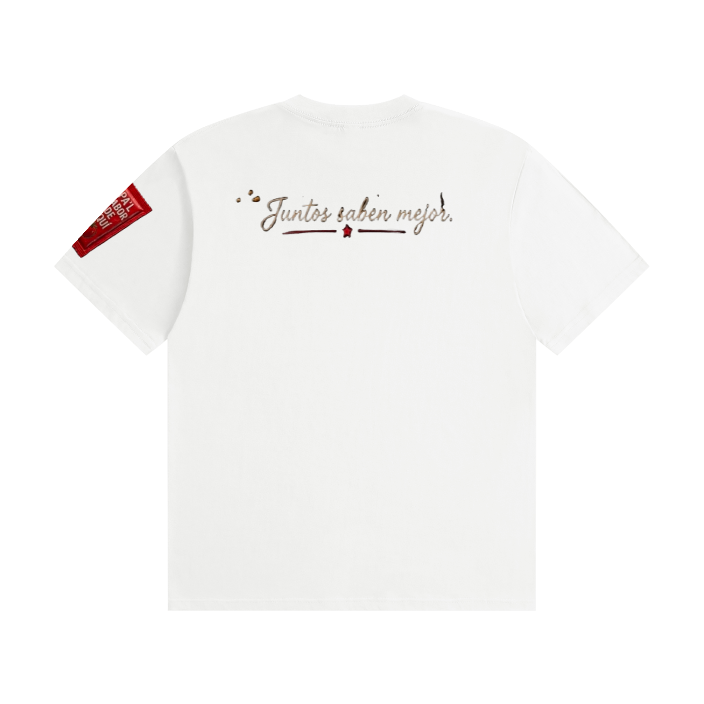 Juntos Saben Mejor  Pastel & Ketchup Puerto Rican T-Shirt | CARLOS PR Unisex Seamless Cotton T-Shirt